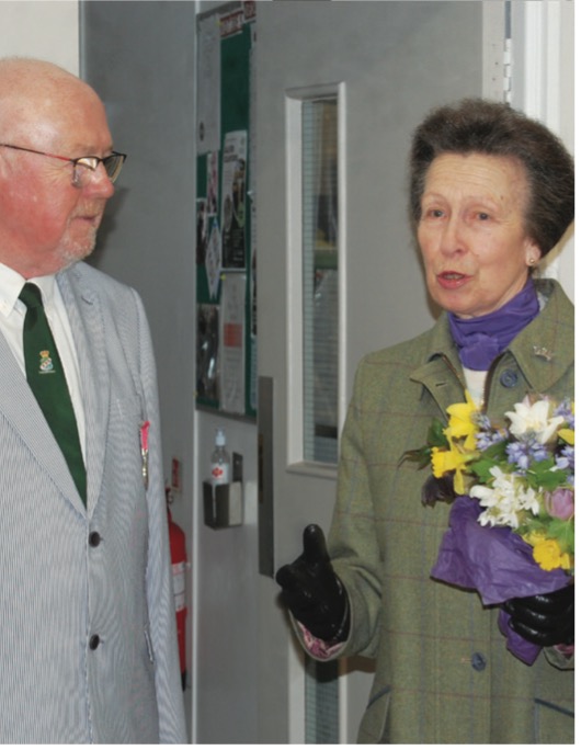 Princess Ann with Steve Wilcock