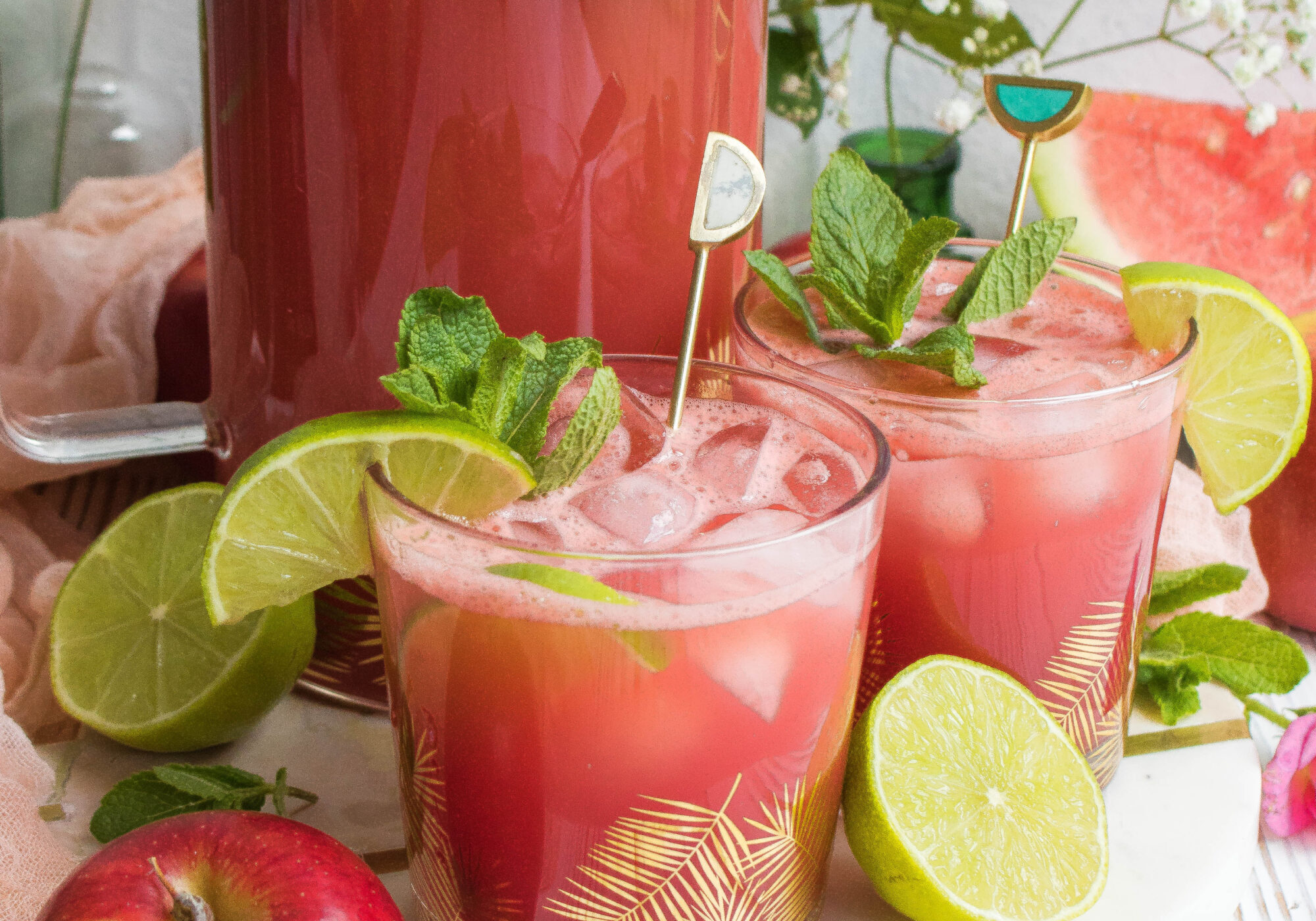 Jazz Apple watermelon and mint cooler Jazz Apple watermelon and mint cooler