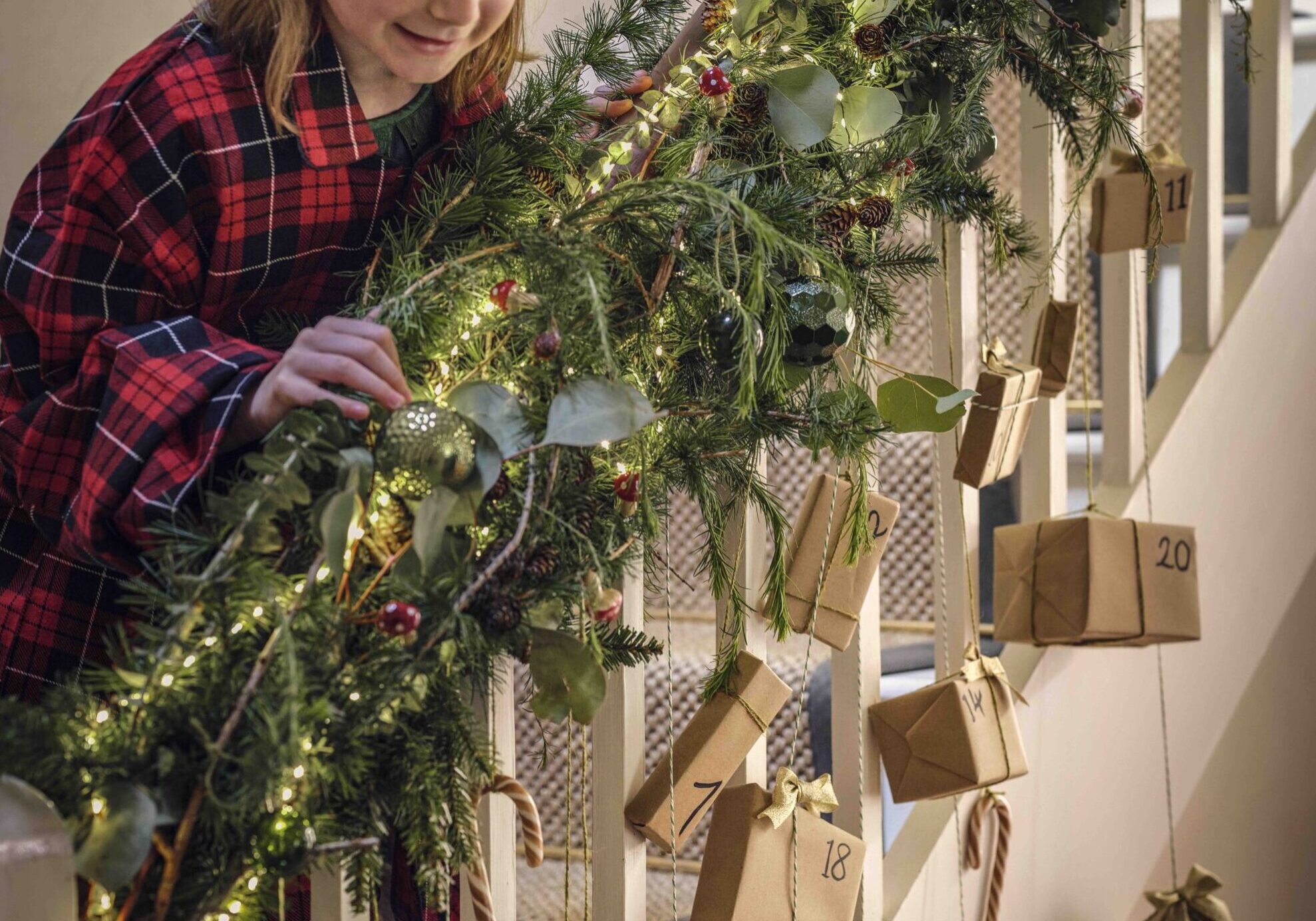 Magical Woodland hanging advent calendar