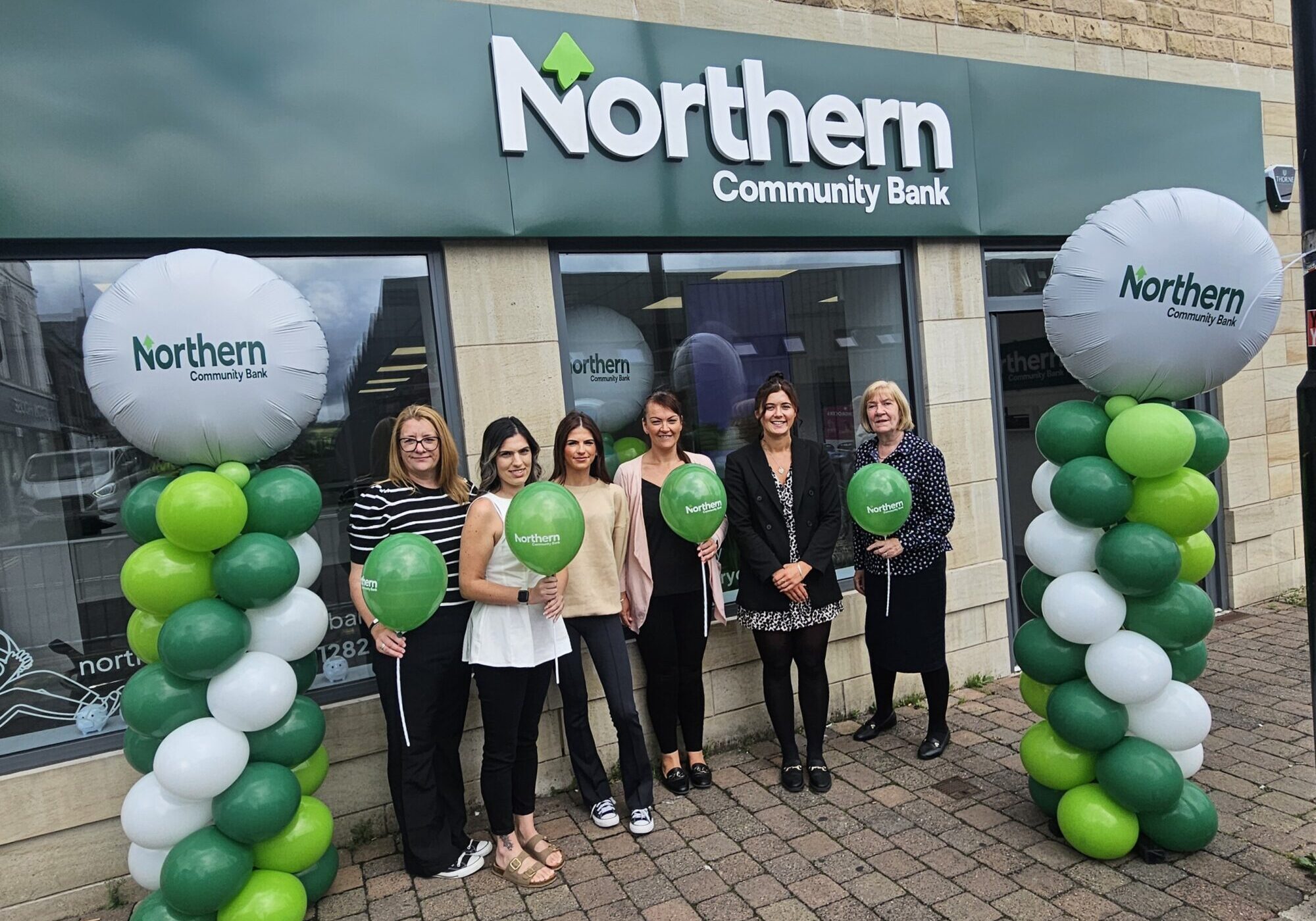 Northern Community Bank COO Tia Warbrick & staff at launch Northern Community Bank COO Tia Warbrick & staff at launch