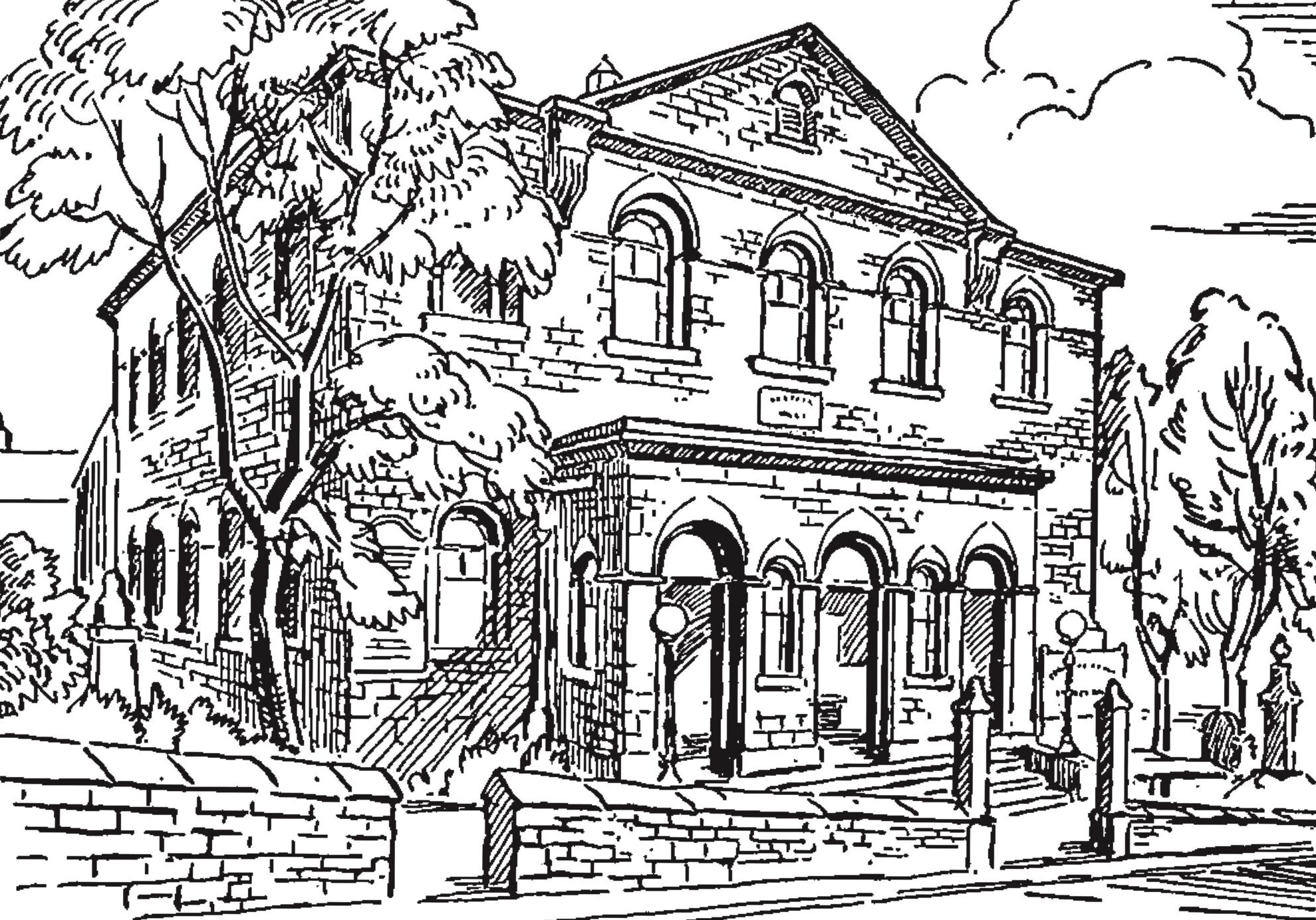 Illustration of Albert Road Methodist Church, Colne