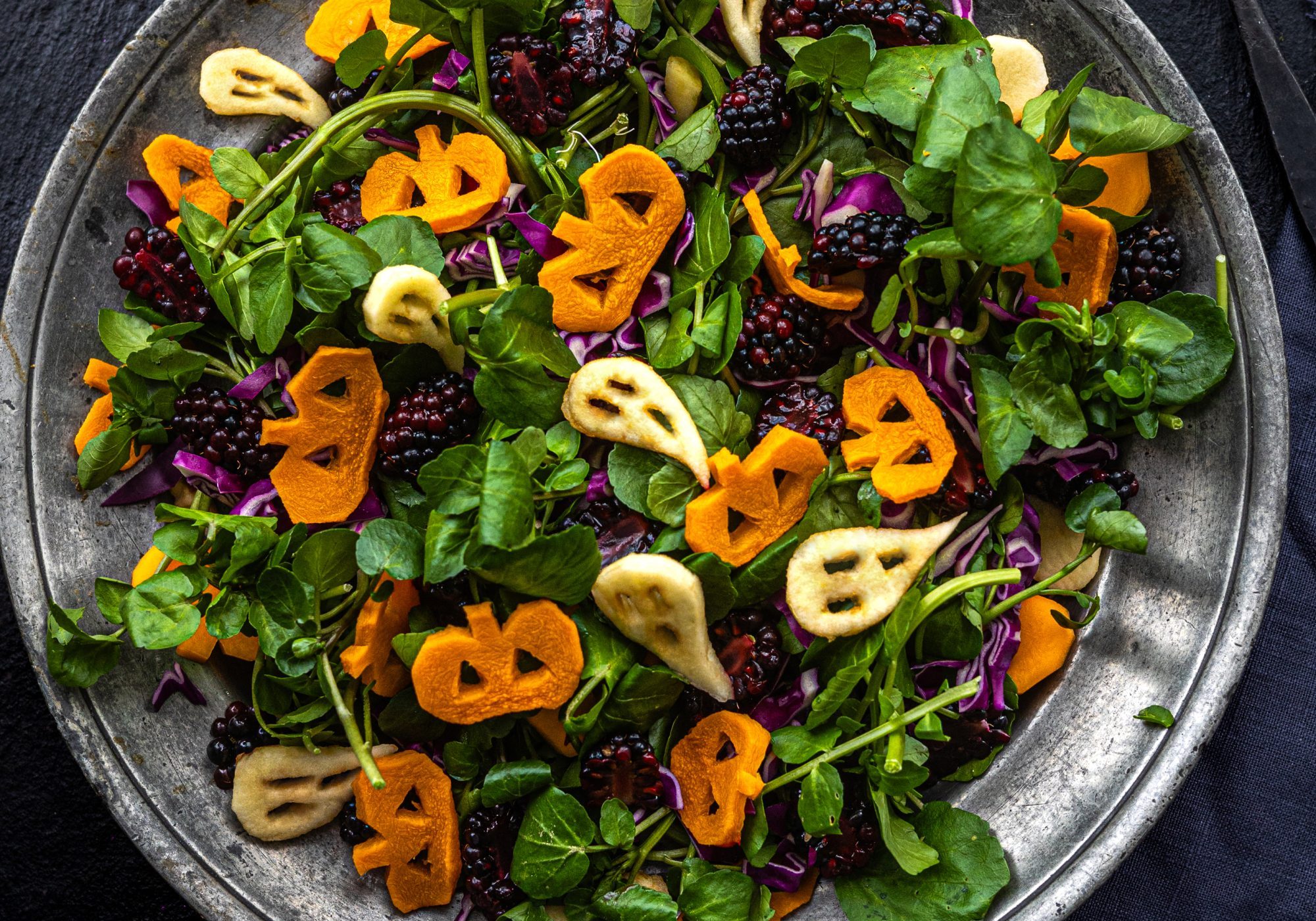 Spooky Salad Platter, Halloween Recipe | Colne Life Magazine